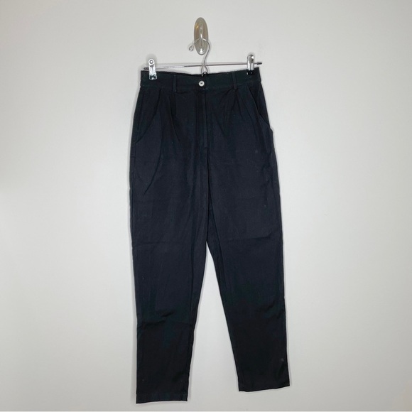 Tonle RJ Black High Rise Tapered Leg Pant Small - Picture 2 of 9